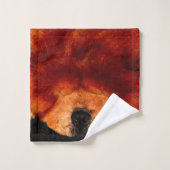 眠るチャウチャウバクナ バスタオルセット (ウォッシュタオル)