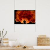 眠るチャウチャウワプcnm ポスター (キッチン)