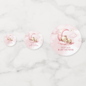 眠るテディベア雲9ピンクの女の子 コンフェッティ (裏面)