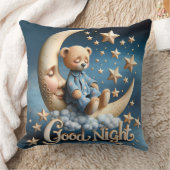 眠るテディベア クッション (ブランケット)