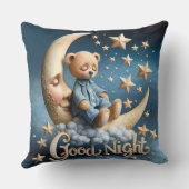 眠るテディベア クッション (裏面)