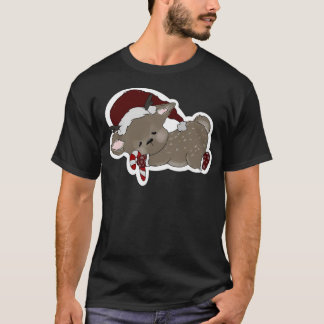 眠るトナカイ Tシャツ