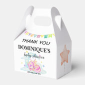 眠るドラゴンの夢 – 赤ちゃんシャワーお願いボックス フェイバーボックス (正面サイド)