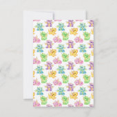 眠るドラゴンの夢 – 赤ちゃんシャワー サンキューカード (裏面)