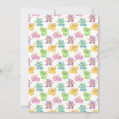 眠るドラゴンをピンクに – ベビーシャワー招待状 招待状 (裏面)