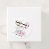 眠るドラゴンドリームベビーシャワーメッセージカード フェイバータグ (インサイチュ)