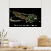 眠るドラゴン ポスター (キッチン)