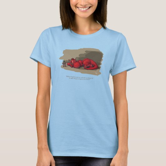 眠るドラゴン Tシャツ (正面)