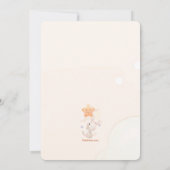 眠るバニー写真誕生のお知らせ 案内状 (裏面)