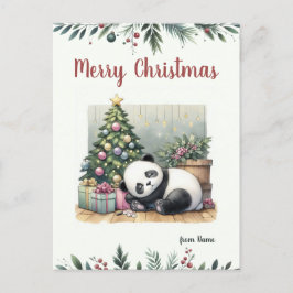 眠るパンダ シーズンポストカード