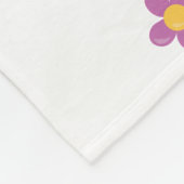 眠るパーソナライズされたベビーユニコーン フリースブランケット (角)