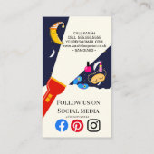 眠るパーティーティーピーが夜の夜の夜の夜の月を雇う 名刺 (裏面)