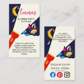 眠るパーティーティーピーが夜の夜の夜の夜の月を雇う 名刺 (正面/裏面)