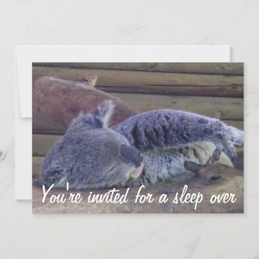 眠るパーティー/パーティー上の眠り_ 招待状 (正面)