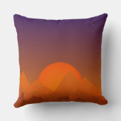 眠るヒルズサウスウェスト風景アートサンセット クッション (裏面)
