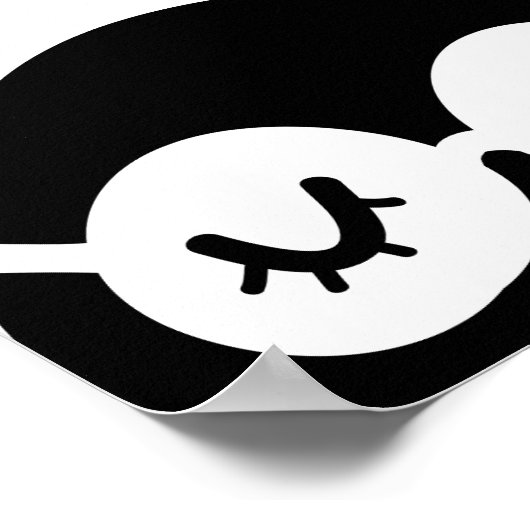 眠るフクロウ ポスター (角)