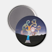 眠るフクロウ マグネット (正面/裏面)