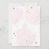 眠るベビーの月には、赤ちゃんシャワー 招待状 (裏面)