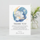 眠るベビーゾウきらびやかなスターシャワーボーイ サンキューカード (スタンド正面)