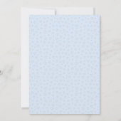 眠るベビー象をテーマにした赤ちゃんシャワー 招待状 (裏面)