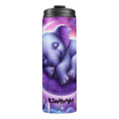 眠るベビー象オンクレセントムーン タンブラー (正面)