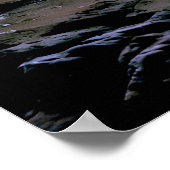 "眠るマグマ" – 火山女性ポートレート ポスター (角)