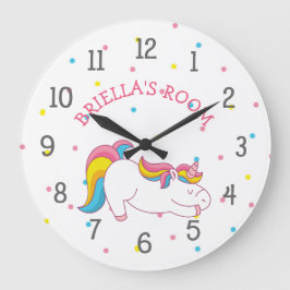 眠るユニコーンの寝室の時計の名前 ラージ壁時計