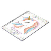 『眠る一角獣の夢パーソナライズされたの日記』 ノートブック (左側)