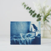 眠る人とカラスのポー ポストカード (スタンド正面)