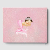 眠る人魚のベビーガールピンクのシェル真珠 ゲストブック (裏面)