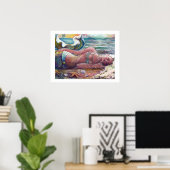 眠る人魚のポスター ポスター (ホームオフィス)