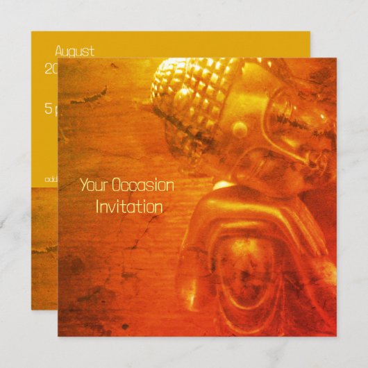 眠る仏 招待状 (正面/裏面)