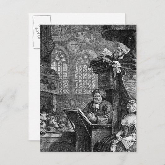 眠る会衆, 1736 ポストカード (正面/裏面)