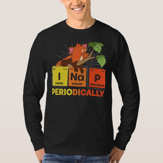 眠る動物昼寝i昼寝定期的にかわいいRe Tシャツ (正面)