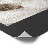 眠る古い秋田犬の動物の悔やみや弔慰詩 ポスター (角)