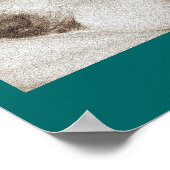 眠る古い秋田犬の動物の悔やみや弔慰詩 ポスター (角)