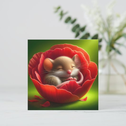 眠る可愛いネズミ 招待状 (スタンド正面)