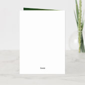 眠る可愛いネズミ 箔グリーティングカード (裏面)