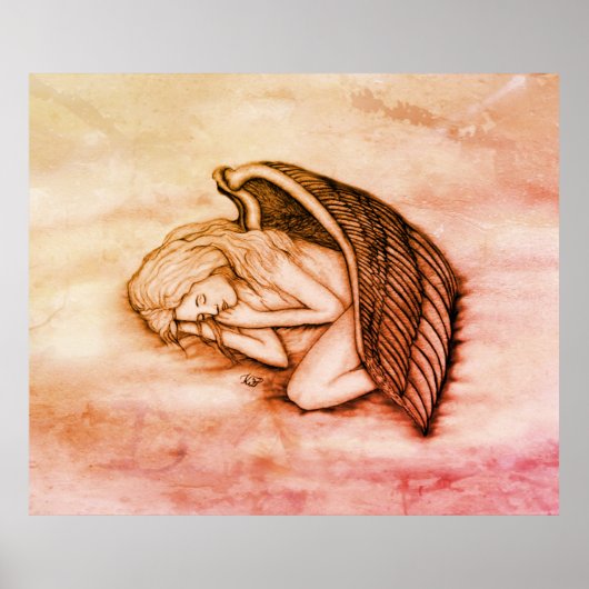 眠る天使が天国に舞い上がる ポスター (正面)