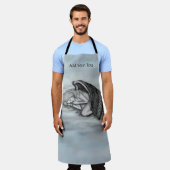 眠る天使が天国雲 エプロン (着用した状態)
