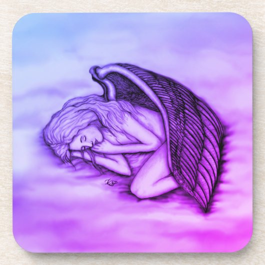 眠る天使が天国雲 コースター (正面)