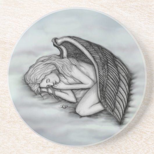 眠る天使が天国雲 コースター (正面)