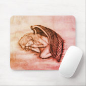 眠る天使が天国雲 マウスパッド (マウス)