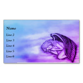 眠る天使が天国雲 マグネット名刺 (正面)