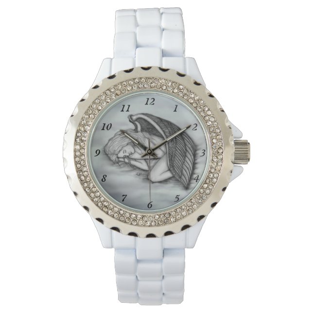 眠る天使が天国雲 腕時計 (正面)