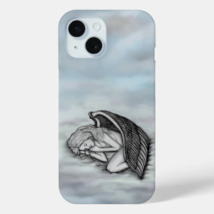 眠る天使が天国雲 iPhone 15ケース