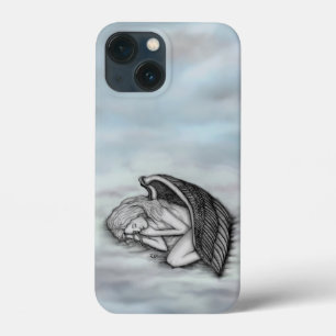 眠る天使が天国雲 iPhone 13 MINIケース