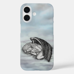 眠る天使が天国雲 iPhone 16ケース