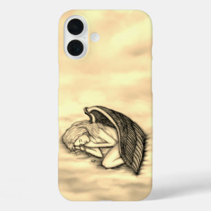 眠る天使が天国雲 iPhone 16 PLUSケース