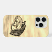 眠る天使が天国雲 iPhoneケース (裏面横)